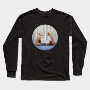 winter foxes are coming Long Sleeve T-Shirt